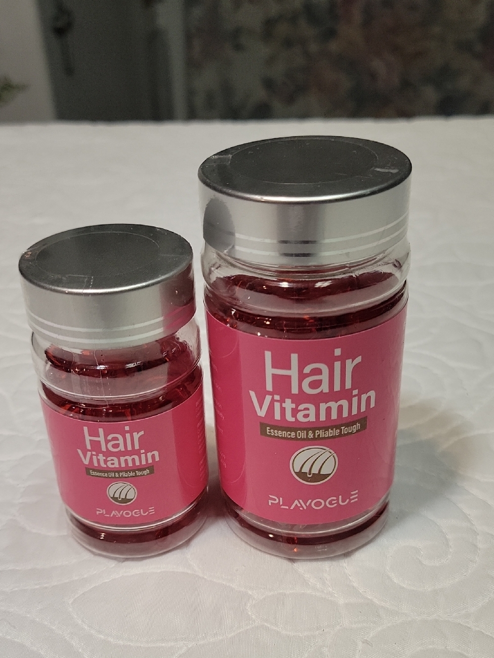 Hair Vitamin Capsules - Pink
